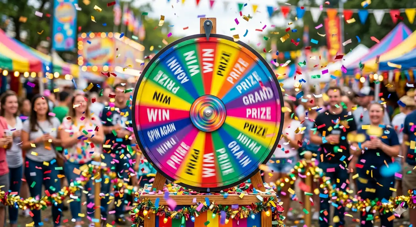 colorful prize wheel